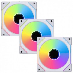 Lian Li UNI FAN SL-INF Wireless 120mm ARGB PWM, 3lü Set + Kontrolcü Devre - Reverse Blade - Beyaz Renk