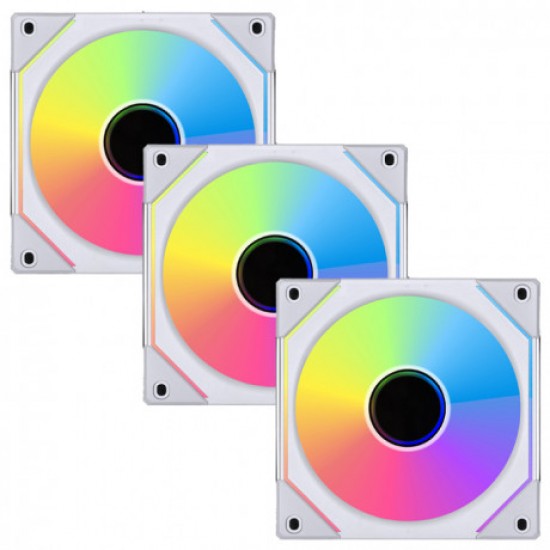 Lian Li UNI FAN SL-INF 120mm ARGB PWM, 3lü Set + Kontrolcü Devre - Beyaz Renk