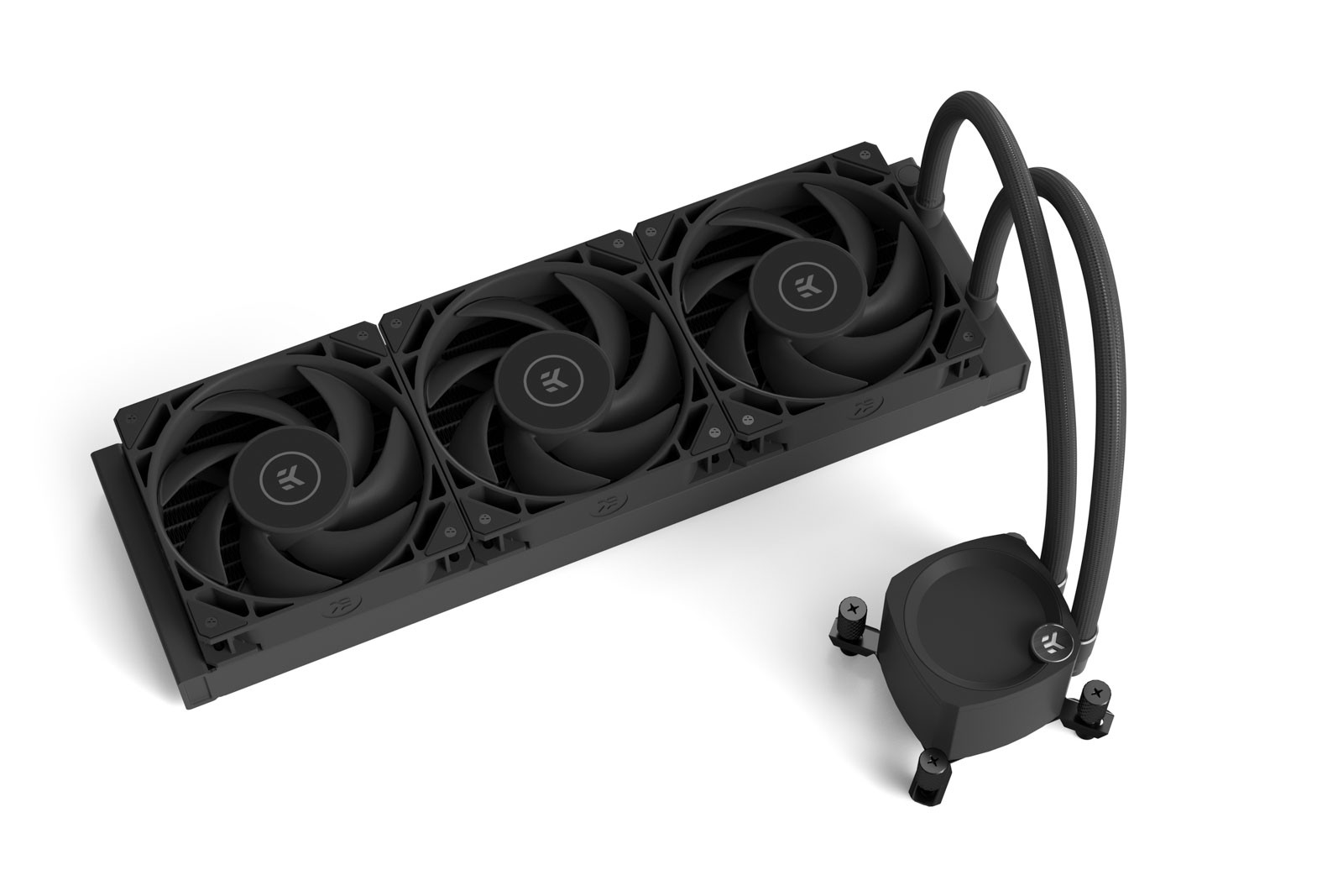 EK-Nucleus AIO CR360 Dark - Liquid CPU Cooler with EK FPT Fans
