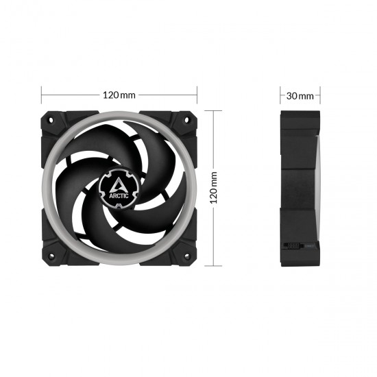 Arctic BioniX P120 A-RGB 120 mm Fan PST (12cm Kasa Fanı) (ACFAN00146A) Arctic BioniX P120 A-RGB 120 mm Fan PST (12cm Kasa Fanı) (ACFAN00146A)