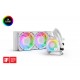 EK-Nucleus AIO CR240 Lux D-RGB White - Liquid CPU Cooler with EK FPT Fans