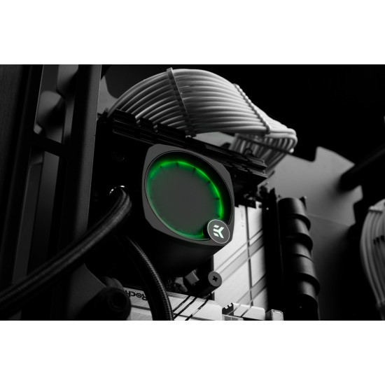 EK-Nucleus AIO CR240 Lux D-RGB Black - Liquid CPU Cooler with EK FPT Fans