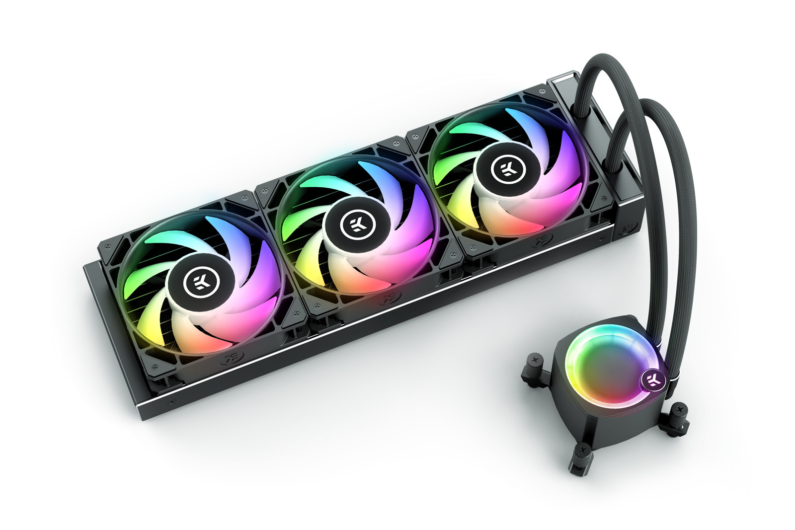EK-Nucleus AIO CR360 Lux D-RGB Black - Liquid CPU Cooler with EK