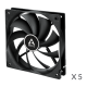 Arctic F12 120mm (12cm) Fan - 5 Adet Set - ACFAN00248A Arctic F12 120mm (12cm) Fan - 5 Adet Set - ACFAN00248A