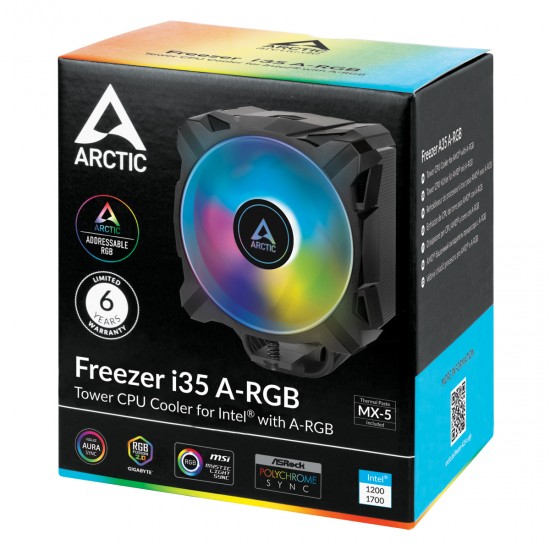 Arctic Freezer i35 A-RGB Intel Tower CPU Cooler  (ACFRE00104A) Arctic Freezer i35 A-RGB Intel Tower CPU Cooler  (ACFRE00104A)