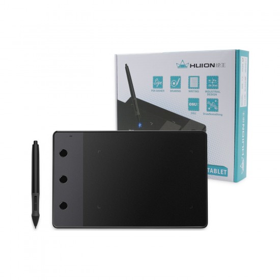 Huion H420 (3 Kısayol tuşlu), Grafik Çizim Tableti - Siyah Huion H420 (3 Kısayol tuşlu), Grafik Çizim Tableti - Siyah