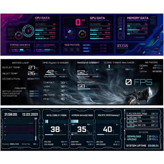 Jumbum 8.8" Universal Screen - Black