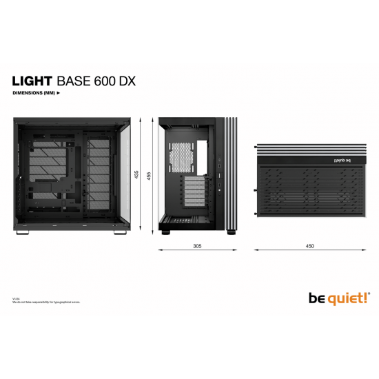 be quiet! Light Base 600 DX Siyah Renk Kasa - Fansız Model be quiet! Light Base 600 DX Siyah Renk Kasa - Fansız Model