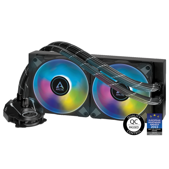 ARCTIC Liquid Freezer II 240 A-RGB Multi Compatible All-in-One CPU Water Cooler with A-RGB (ACFRE00093A) ARCTIC Liquid Freezer II 240 A-RGB Multi Compatible All-in-One CPU Water Cooler with A-RGB (ACFRE00093A)