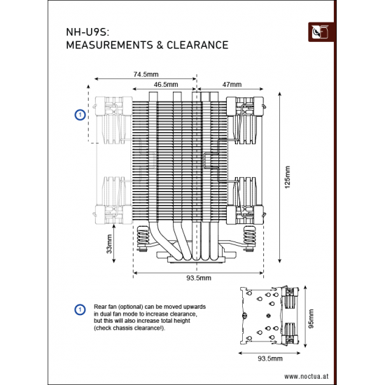Noctua NH-U9S, NF-A9 92 mm Fanlı Premium İşlemci Soğutucusu (Kahverengi) Noctua NH-U9S, NF-A9 92 mm Fanlı Premium İşlemci Soğutucusu (Kahverengi)