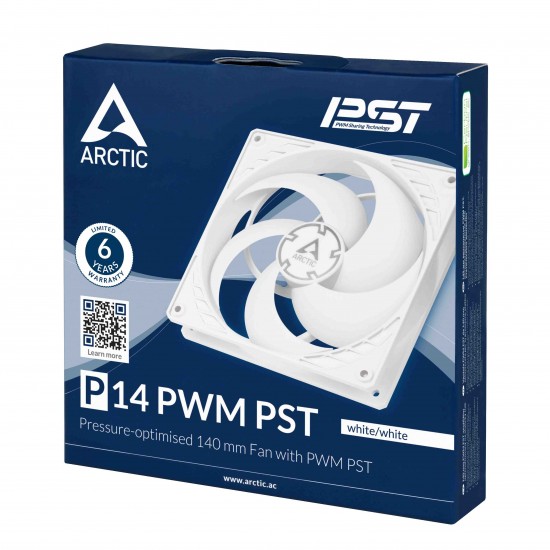 ARCTIC P14 140mm Case Fan (14cm) with PWM PST - Beyaz Renk (ACFAN00197A) ARCTIC P14 140mm Case Fan (14cm) with PWM PST - Beyaz Renk (ACFAN00197A)