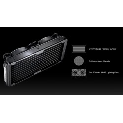 XPG LEVANTE 240 ARGB - İşlemci Sıvı Soğutucu - AM4 & AM5 Soket