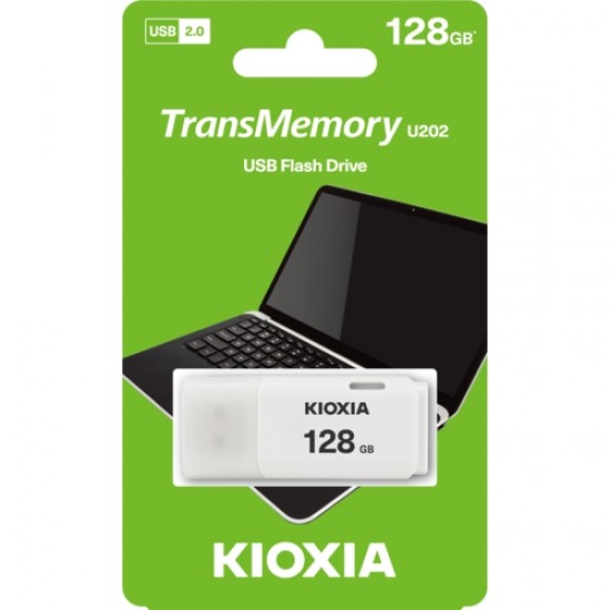 Kioxia U202 128GB USB2.0 LU202W128GG4 Beyaz Kioxia U202 128GB USB2.0 LU202W128GG4 Beyaz