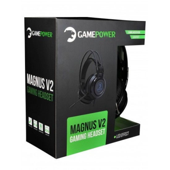 Gamepower Magnus V2 Siyah 3.5mm Rgb Oyuncu Kulaklığı Gamepower Magnus V2 Siyah 3.5mm Rgb Oyuncu Kulaklığı