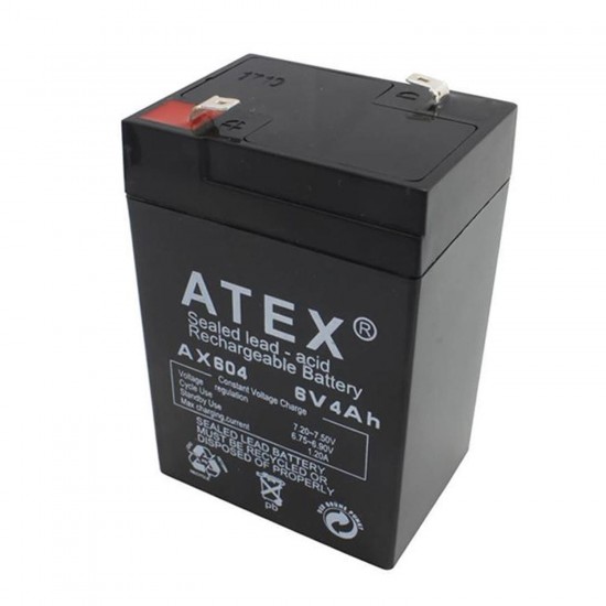 Akü 6V 4A (10X7X4.5Cm) Atex